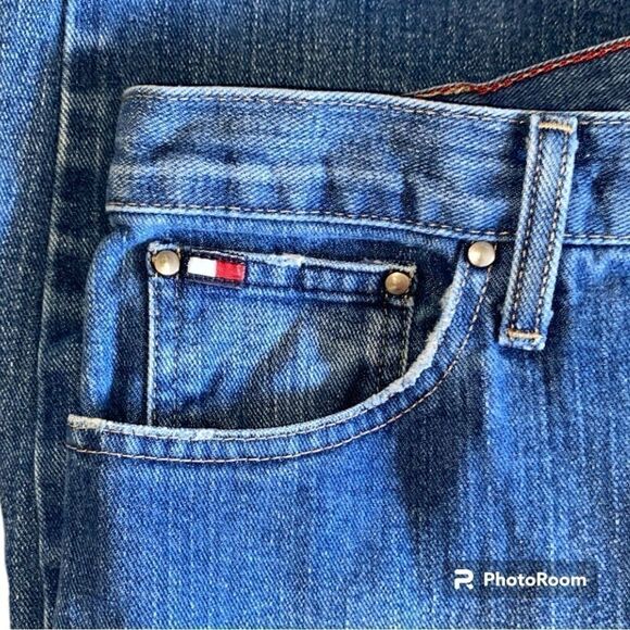 Tommy Hilfiger Boyfriend Jeans Distressed Blue 12 Long - Picture 5 of 8